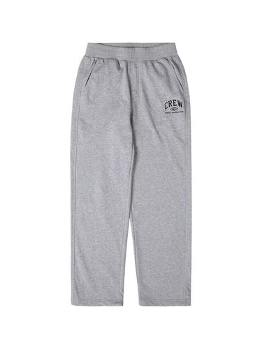 CREW BANDING Semi-Wide Training Pants MELANGE GREY - ready4next - Modalova