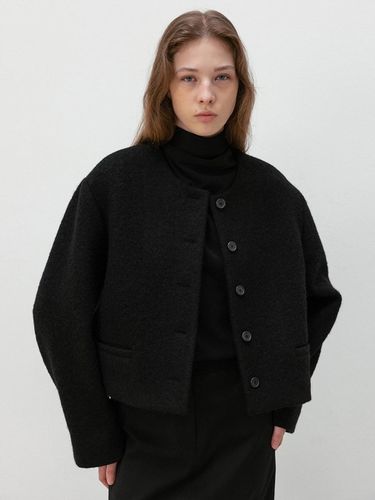 Wool Button Jacket_Black - RRACE - Modalova