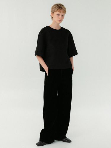 Velvet Curved Pants_Black - RRACE - Modalova