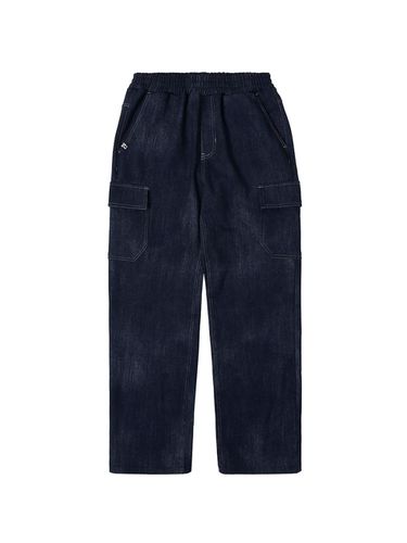 Napping denim like cargo pants DARK BLUE - ready4next - Modalova