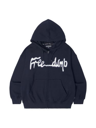 Freedom napping hooded zip-up NAVY - ready4next - Modalova