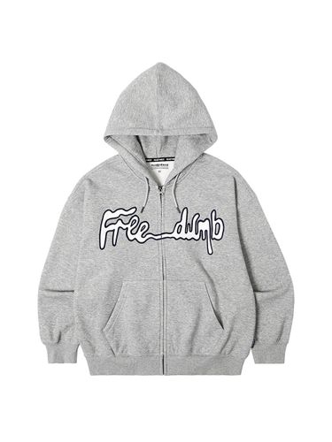 Freedom napping hooded zip-up MELANGE GREY - ready4next - Modalova