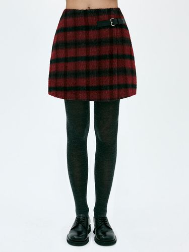 FW clove] Check Wrap Skirt (Red) - CLOVE - Modalova