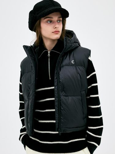 FW clove] Hood Down Vest (Black) - CLOVE - Modalova