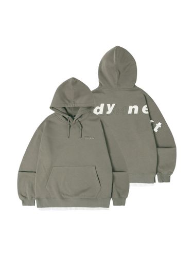 Back Logo Printed Napping Hoodie - ready4next - Modalova