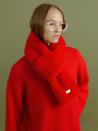 MING fur scarf [red] - molliolli - Modalova