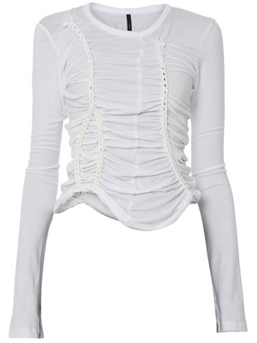 Handmade Twisted Long Sleeve (FL - 149_White) - FLARE UP - Modalova