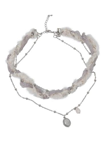 Braided Handmade Necklace (FL - 730_Gray) - FLARE UP - Modalova