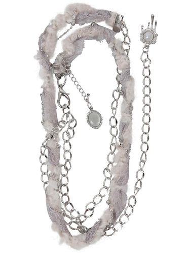 Braided Handmade Chain Belt (FL - 732_Gray) - FLARE UP - Modalova