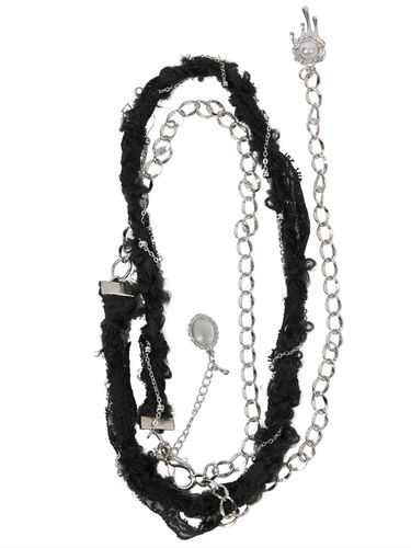 Braided Handmade Chain Belt (FL - 732_Black) - FLARE UP - Modalova