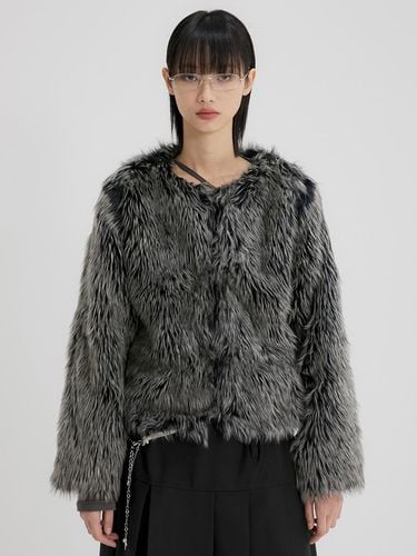 Fur Jacket (FL - 046_Black) - FLARE UP - Modalova