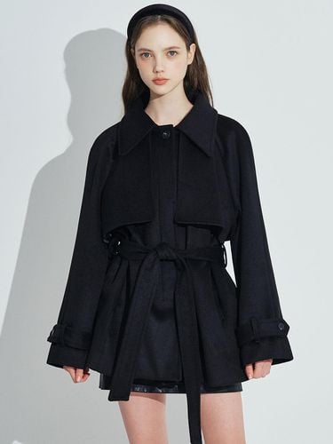 Wool Rich Half Coat [Black] - Rosefrantz - Modalova