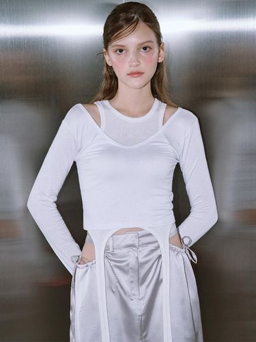 Garter Layered T shirt - Rosefrantz - Modalova