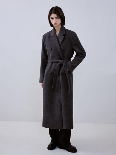 Wool Maxi Coat [Charcoal] - Rosefrantz - Modalova