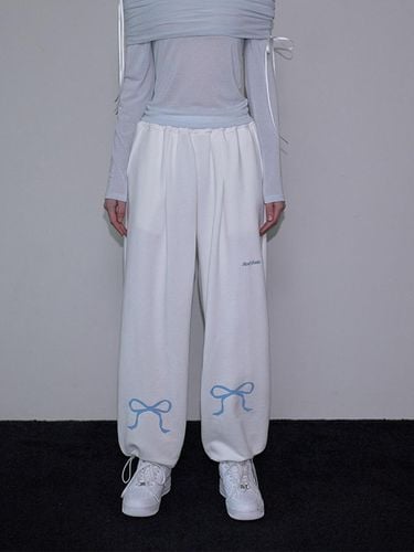 Ribbon Two way Jogger Pants [White] - Rosefrantz - Modalova