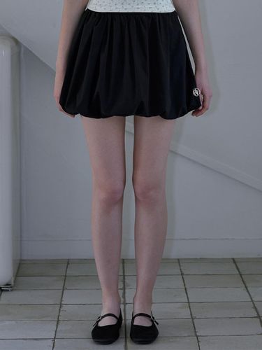 Rose Balloon Mini Skirt [Black] - Rosefrantz - Modalova