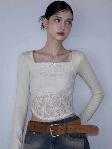 Lace Layered Long Sleeve - Rosefrantz - Modalova