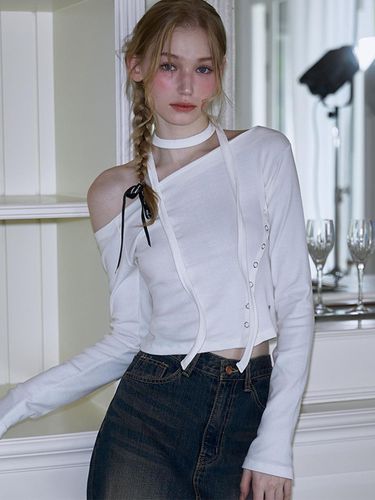 Eyelet Tie Long Sleeve [Ivory] - Rosefrantz - Modalova