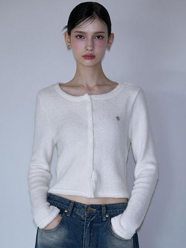 Mohair Round Cardigan - Rosefrantz - Modalova