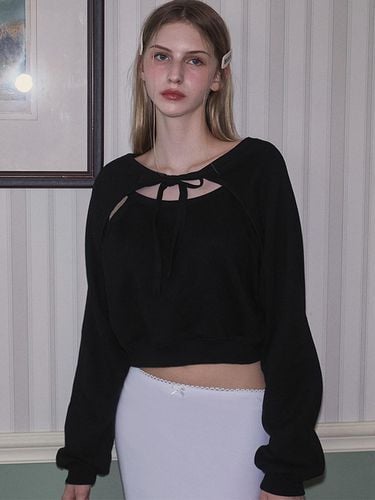 Two way Bolero Sweatshirt [Black] - Rosefrantz - Modalova