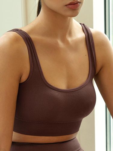 Near Ribbed Square Neck Bra Top - HUGDAY - Modalova