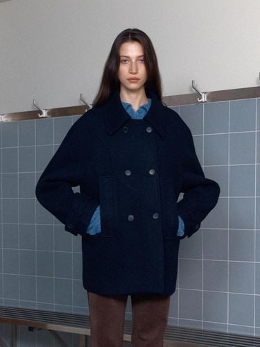 Winona double coat - navy - BRENDABRENDEN SEOUL - Modalova