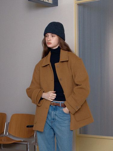 Winona single coat - camel - BRENDABRENDEN SEOUL - Modalova