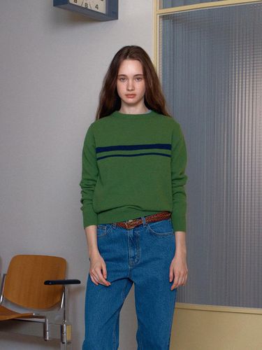 Gump line knit - green - BRENDABRENDEN SEOUL - Modalova