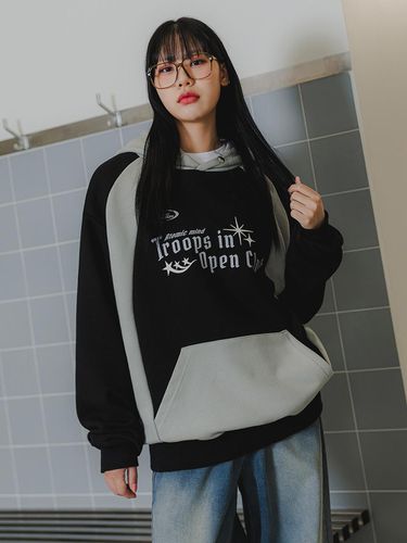 Alvin Cloops Coloring Oversized Fit Hoodie AVH856 - alvinclo - Modalova