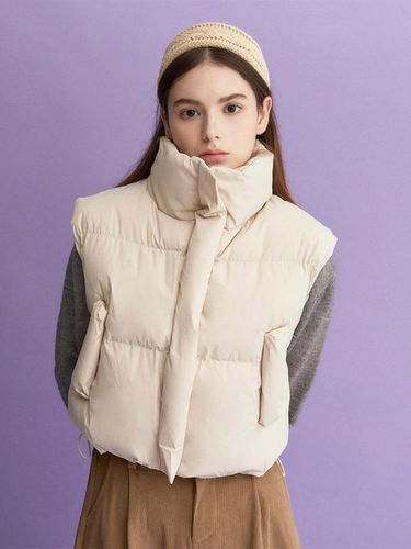 Quilted Puffer Vest (BEIGE) - koolkitten - Modalova