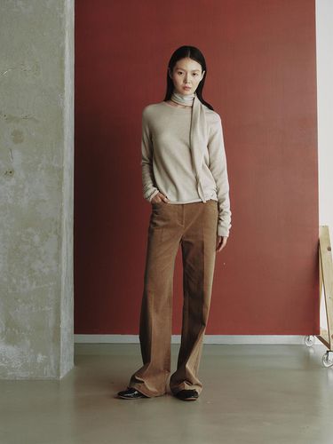 CORDUROY STRAIGHT PANTS_BEIGE - REPLAIN - Modalova