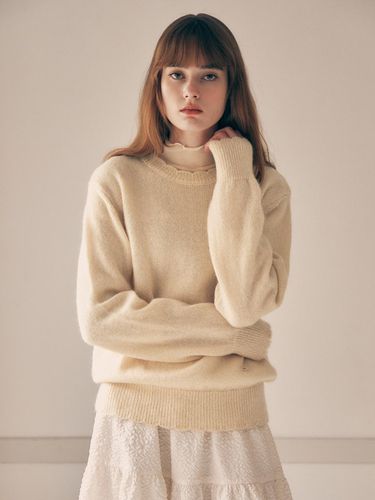 MOHAIR WOOL BLENDED KNIT Yellow - ROLAROLA - Modalova