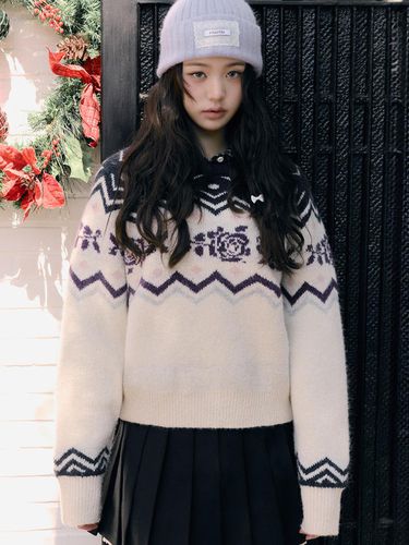 NORDIC KNIT PULLOVER - ROLAROLA - Modalova