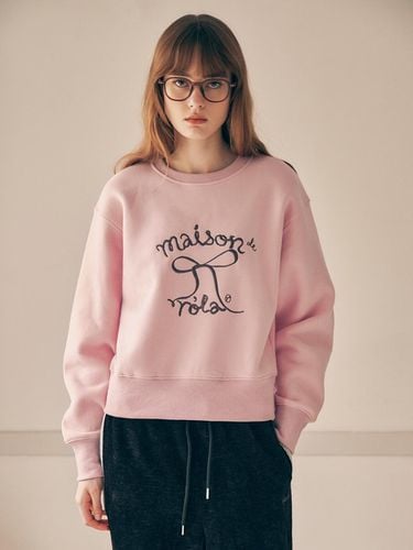 RIBBON FLEECE SWEATSHIRT PINK - ROLAROLA - Modalova