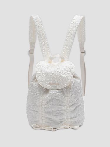 JACQUARD SHIRRING BACKPACK White - ROLAROLA - Modalova