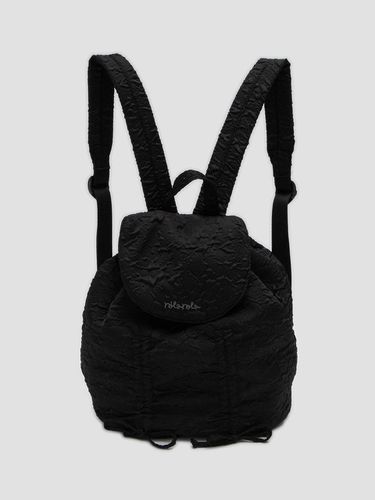 JACQUARD SHIRRING BACKPACK BLACK - ROLAROLA - Modalova