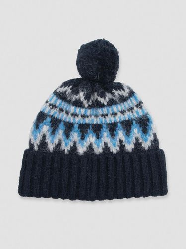 POMPOM KNIT BEANIE NAVY - ROLAROLA - Modalova