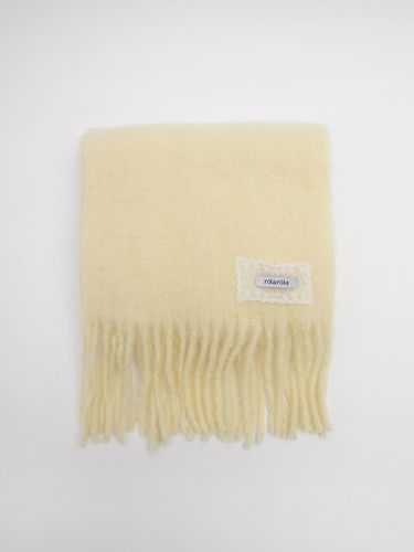 LACE LABEL HAIRY scarf Yellow - ROLAROLA - Modalova