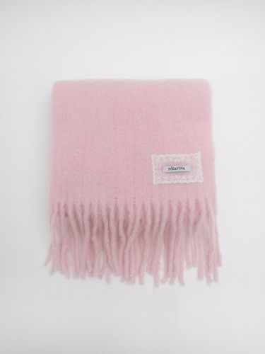 LACE LABEL HAIRY Scarf PINK - ROLAROLA - Modalova