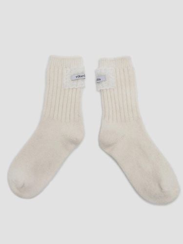 LACE LABEL SOCKS White - ROLAROLA - Modalova