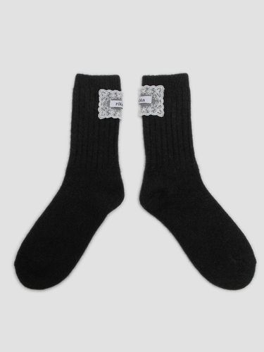 LACE LABEL SOCKS BLACK - ROLAROLA - Modalova