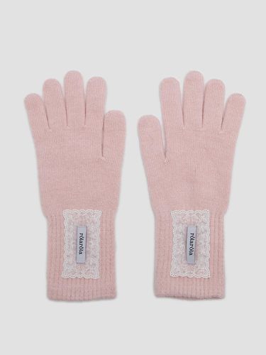 LACE LABEL GLOVES PINK - ROLAROLA - Modalova