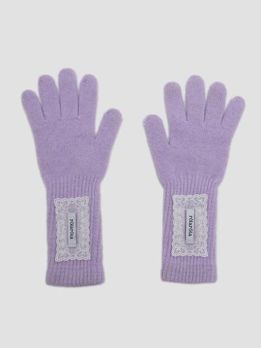 LACE LABEL GLOVES LAVENDER - ROLAROLA - Modalova