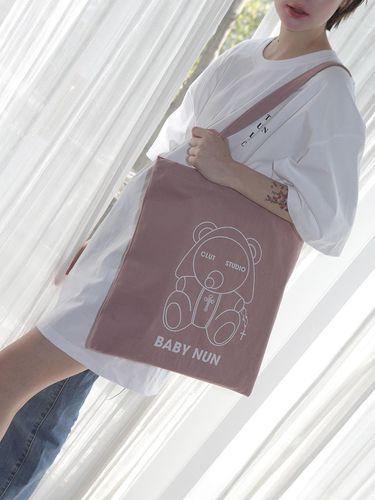 Baby nun eco bag pink - CLUT STUDIO - Modalova