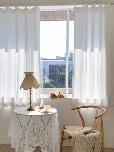 White Blackout Curtain - DECOVIEW - Modalova