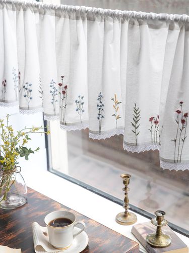 French embroidered valance curtain - DECOVIEW - Modalova