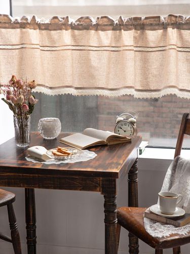 Linen Marina Washing Valance Curtain - DECOVIEW - Modalova