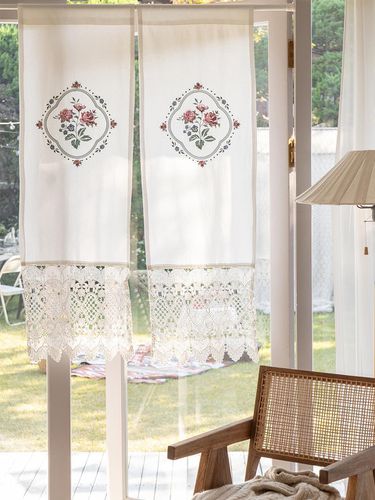 Marien embroidered curtain - DECOVIEW - Modalova