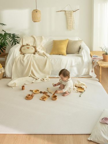 Beige Solid Double-Sided Cushioning Mat - DECOVIEW - Modalova