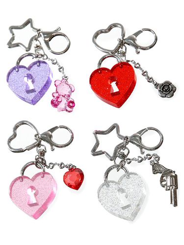 Heart lock key ring - CLUT STUDIO - Modalova